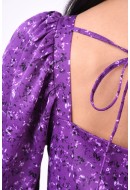 Bluza Dama Vero Moda Vmlolita 2/4 Puffer Sleeve Plum Perfect